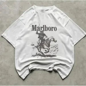Vintage Marlboro Cowboy T-Shirt, Gifts Shirt, Unisex Vintage Graphic Tees Gothic Grunge Y2k Emo Scene Amity Affliction Style Clothes Men Women Streetwear