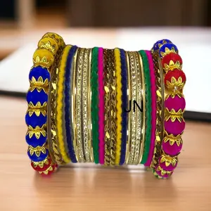 Velvet bangles set