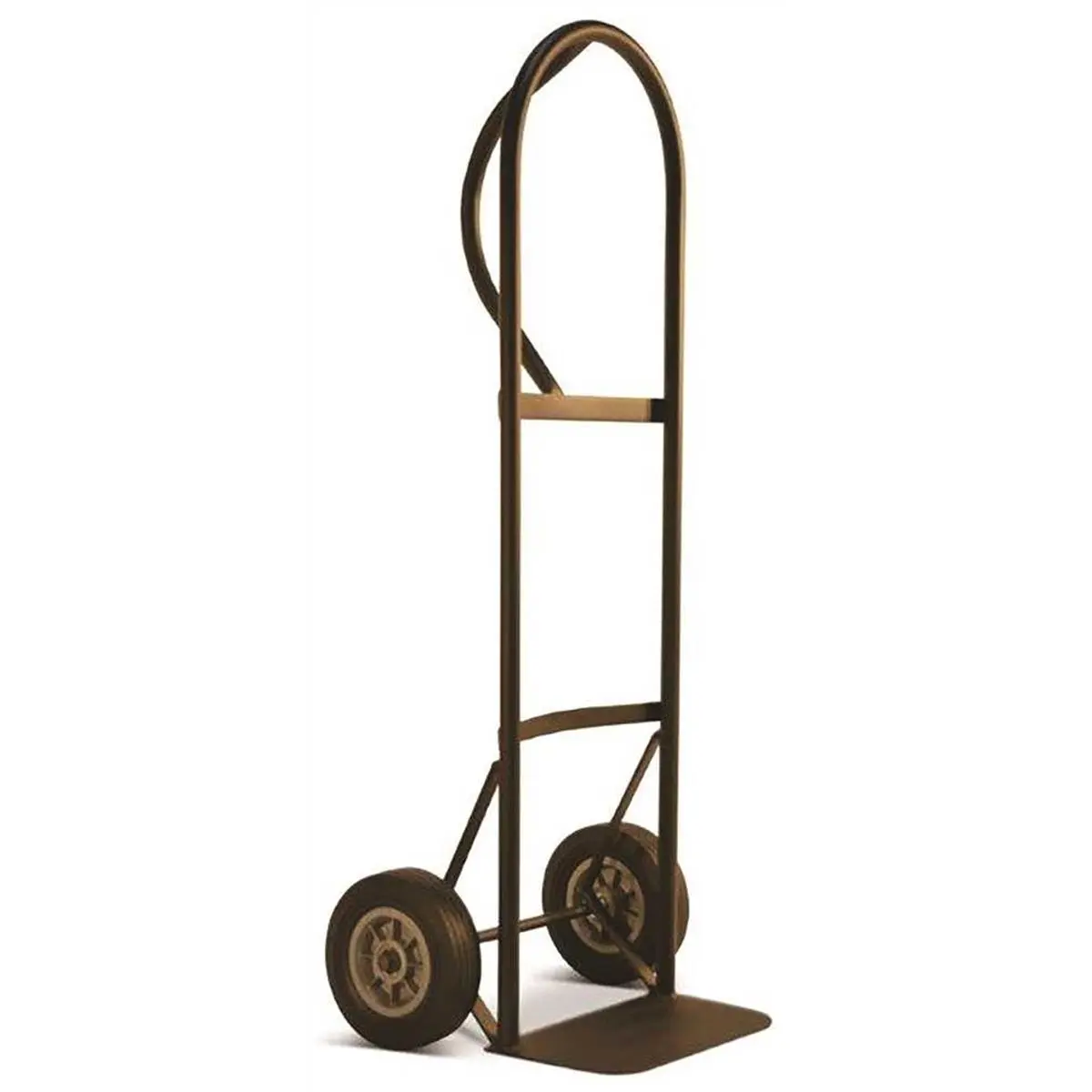 Milwaukee DC30020 Heavy-Duty Steel P-Handle Hand Truck, 600 lbs Capacity, 8-inch Puncture-Proof Solid Tires, Black Professional Work Tool, Work Tools, 16" Depth, 18.5" Width, 47" Height, 8 In.