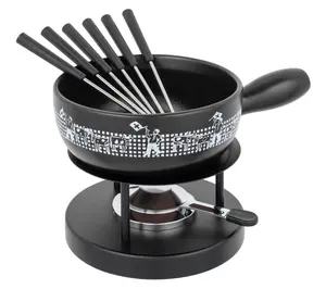 Cheese Fondue Set Flag Waver 22cm