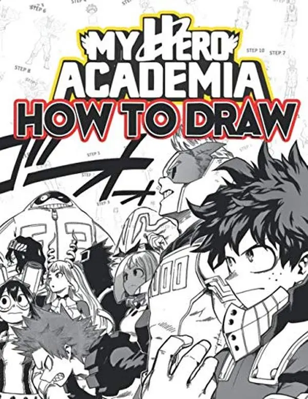 USED Book - How To Draw My Hero Academia: Learn To Draw My Hero Academia With 36 Characters 156 Pages And Step-by-Step Drawings by Brown, Mike (Paperback) - english