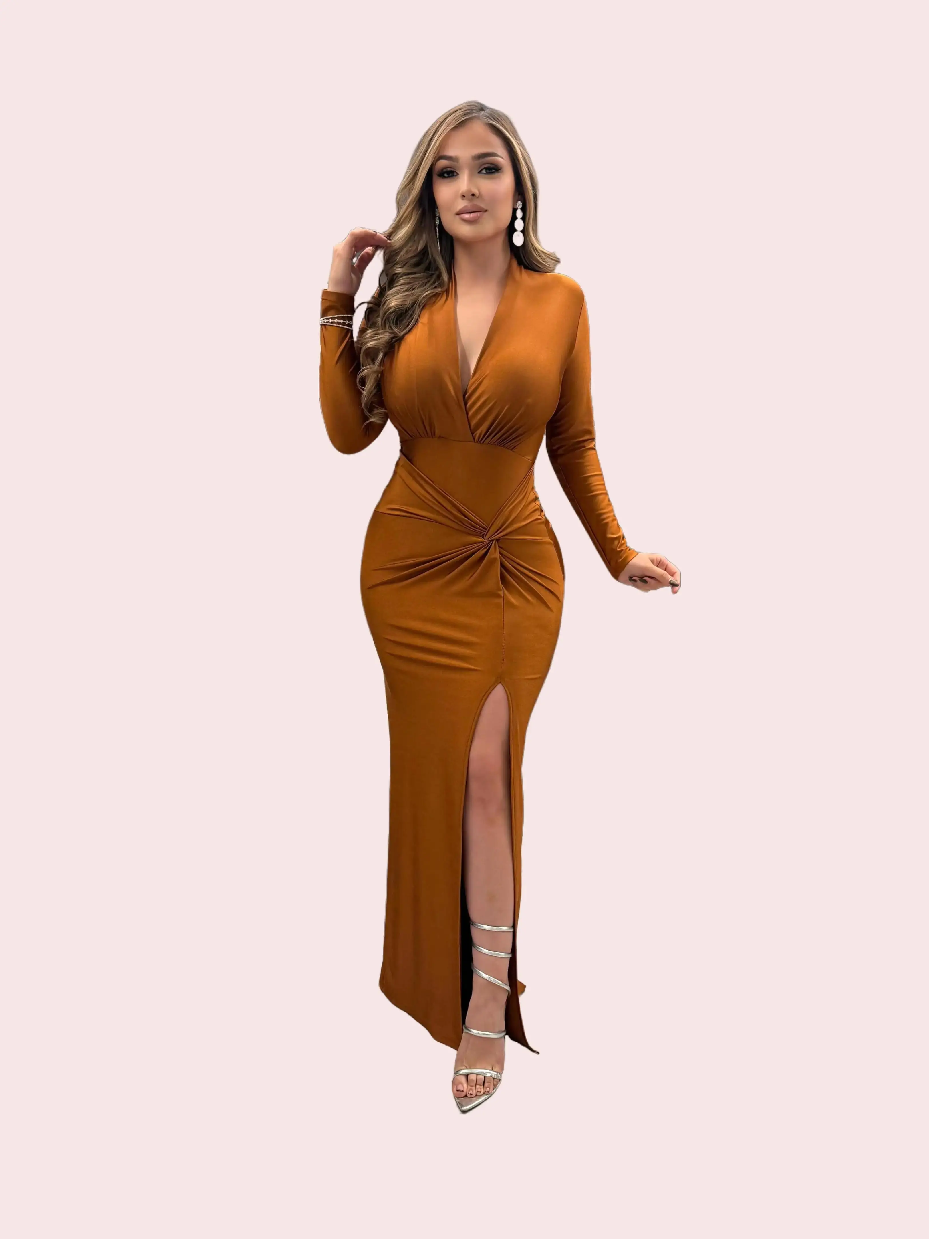 Azucena Long Sleeve Dress - Elegant Classic Look for Special Occasions Wear Party - TikTok Shop Azucena Long Sleeve Dress - Elegant Classic Look for Special Occasions Wear Party - TikTok Shop