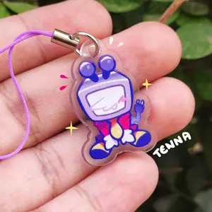 Tenna Acrylic Keychains: Handmade Retro TV Character Accessory, Great For Daily Use Or As Thoughtful Little Gifts For Your Friends And Yourself