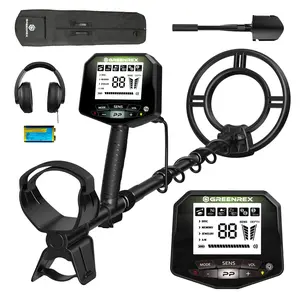 Metal Detector for Adults Professional, Waterproof Pinpoint, High Accuracy Gold and Silver Detection, Underwater and Beach Use, 10'' IP68 Coil, Bigger LCD, New Advanced DSP Chip, Black