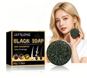 Natural Hair Darkening Shampoo Bar, Deep Clean Scalp, Strengthen Hair Roots, Make Hair Thick, Dense & Silky, Solid Hair Care Soap for Daily Washing