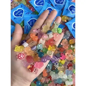 20/50pcs Surprise Resin Blind Bags, Mini Resin Animals, Luminous Resin Cute Animal Ornaments, Art Figurine, Creative Decorations, Mysterious Blind Bags, Can Be Used As Micro Landscape Decorations.
