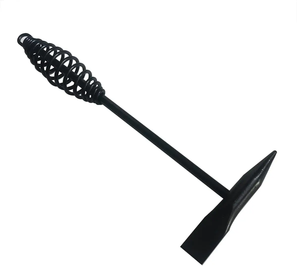 Welding Chipping Hammer with Coil Spring Handle, Wire Brush. Shock-Dampening Steel Rust Removal (1 PCS Hammer)