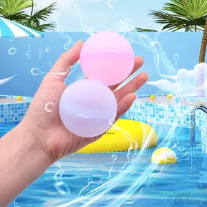 Custom Silicone Water Balls (3-Pack) — Water Play Toys, Bouncing Water Balls, & Water Battle Supplies; Ideal for Swimming Pools and Water Parks