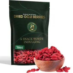 Cravers Delight – Whole Dried Goji Berries | Unsweetened • Tart & Chewy • Premium Resealable Pouch