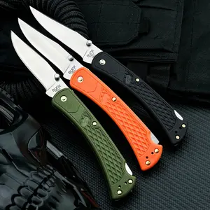 Hot 110 Slim Pocket Folding Knife 5Cr13Mov Blade Nylon Fiber Handle EDC Fishing Carry Outdoor Knife Camping Jungle Knife Emergency Tool Outdoor Multifunctional Tools