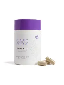 Nu SKin Beauty Focus MultiBeauty Beauty Focus MultiBeauty contains a potent blend of vitamins which protect and nourish your skin, while also strengthening your hair and nails.* It features Grapefruit and Rosemary antioxidants. Edible Healthcare