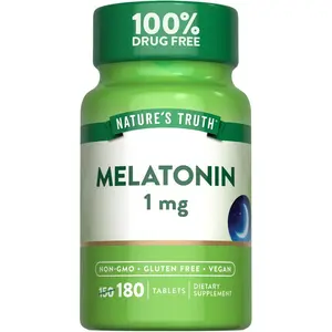Melatonin 1 mg - 180 Tablets - 100% Drug Free