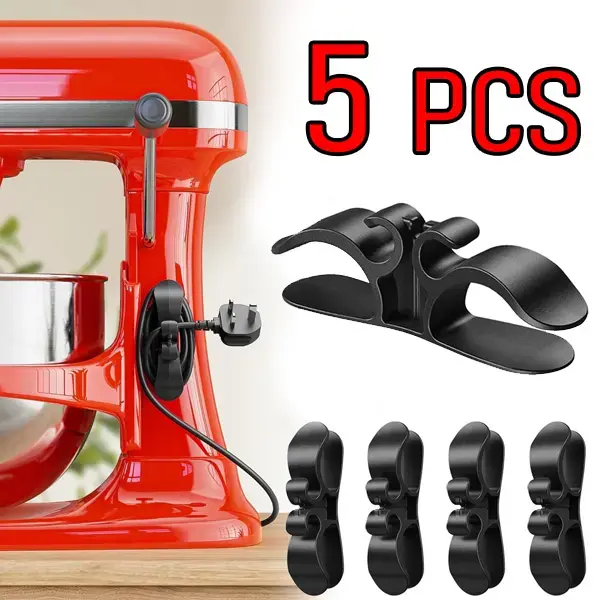 Cord Organizer for Appliances, Upgraded Kitchen Cord Keeper with 3M Glue & TPR Silicone  Home Storage Hook cleaning supplies,Easy Storage Home Appliance Cord Hider,for Air Fryer Coffee Maker Blender Pressure Cooker Toaster