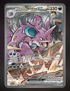 Team Rocket's Nidoking SIR Non-Sports Trading Card - Destined Rivals Collection Item (Request to Inspect Before Purchase)