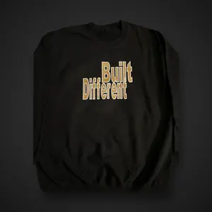 Tactic KC Built Different Men's Sweatshirt with Embroidery Appliqué Design