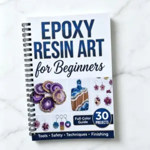 Epoxy Resin Art Kit for Beginners, 30 Step-By-Step Projects, Easy-To-Follow Instructions, Perfect for DIY Craft Enthusiasts