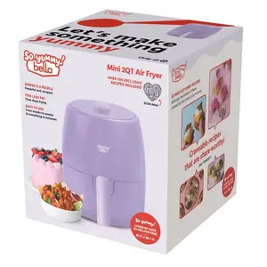 So Yummy by Bella 2.0qt Air Fryer Lavendar Open Box