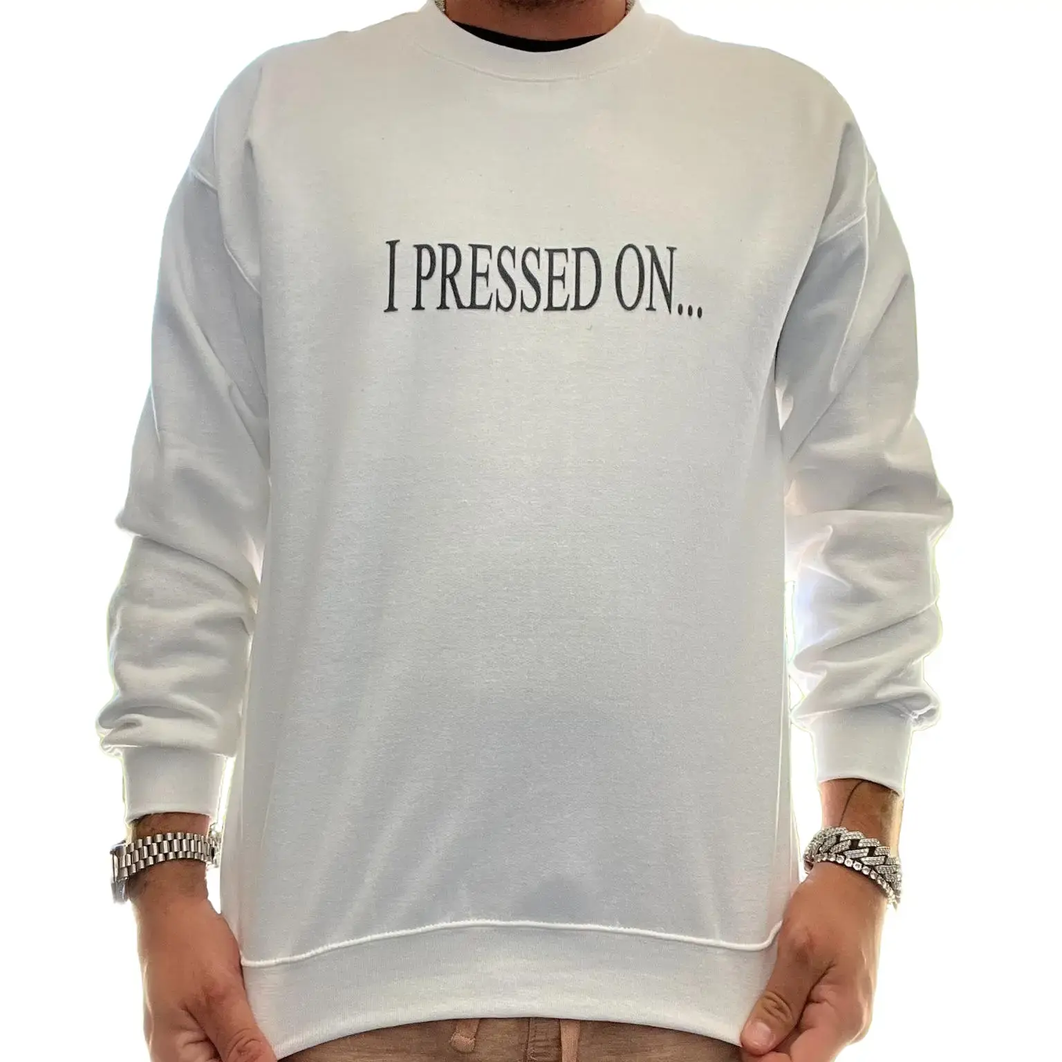 I PRESSED ON! My Journey isn't Over! Sweatshirt! Clothing Cotton Clothing Cotton Menswear Hoodie