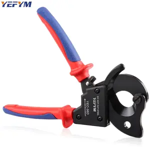 Upgraded Cable Cutter and Ratchet Wire Cutter Works for Aluminum and Multi-core Cables up to 300mm² YEFYM YEC-36D Pliers Tools