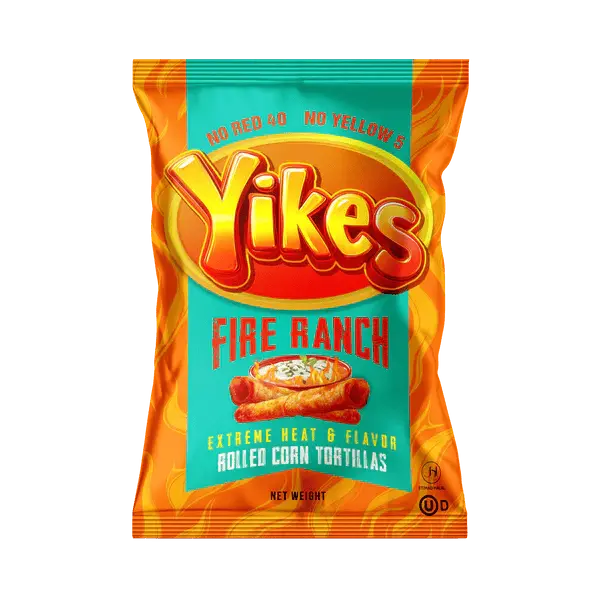Yikes Fire Ranch – Spicy Ranch Snack, 4oz Bags (Case of 10)