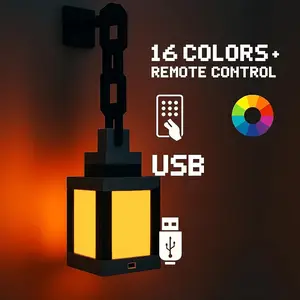 This Christmas wall-mounted night light features 16 dynamic color-changing modes and 4 adjustable brightness levels. Its wall-mounted design saves space and it can be used as a bedside lamp for relaxation or as a cosplay-themed ambient light.