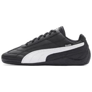 Puma Danielle Guizio x Speedcat Leather 'Black White' Men's Shoes Round Toe Laces All Seasons Breathable Mesh Durable Rubber Outsole