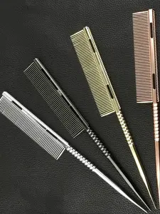 New Aluminum Hair Comb, Space Aluminum Partition Pick Comb, Straightening Brush, Perfect Gift for Women, Men, Holidays, Travel Essentials