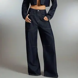 2026 American Retro Hot Girl Low-Rise Straight Leg Washed Casual Slim Fit Jeans