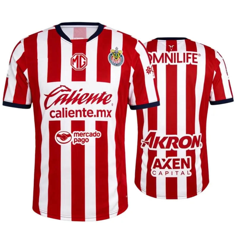 2425 Chivas CD Guadalajara Home Jersey Vintage Mexico Red and