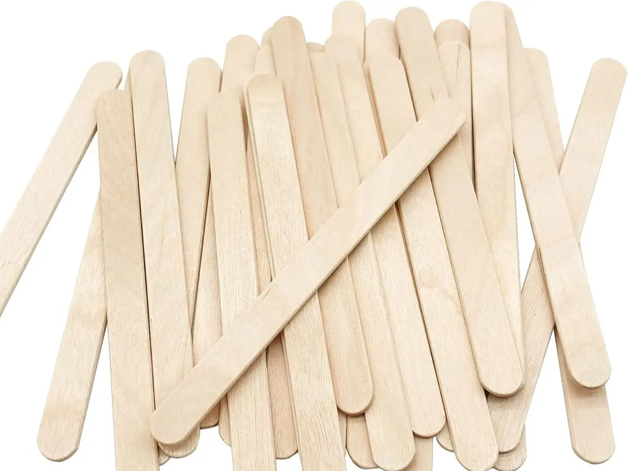 CraftSticks 200 Pcs Natural Wood Popsicle Sticks 4.5 Inch Length for DIY Crafts Ice Pop Sticks Eco-Friendly & Versatile