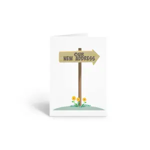 Stonehouse Collection New Address Cards - 10 Boxed Moving Announcement Cards & Envelopes - USA Made (We've Moved)