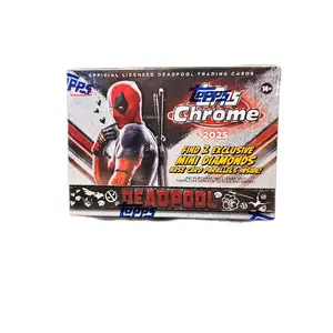 Sealed Topps Chrome 2025 Marvel Deadpool Blaster Box, Collectible Trading Cards, Authentic Collectible Cards