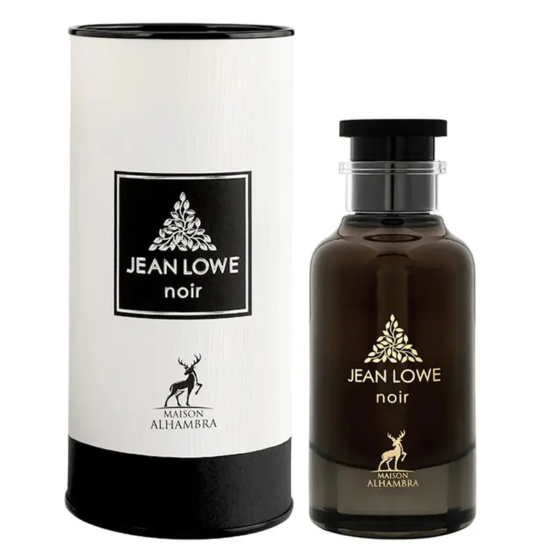 MAISON ALHAMBRA Jean Lowe Noir Unisex EDP Perfume Spray, 100ml Elegant Fragrance with Floral Musk, Sandalwood Jasmine Rose Notes - Single Item