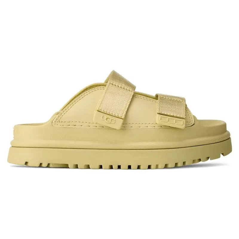 UGG GoldenGlow Slide Golden Apple Kids | Lightweight Casual Slide Sandals for Kids | Adjustable Strap Comfort Foam Slides | Water-Friendly Everyday Footwear | Cushioned Platform Slide Sandals | Durable Rubber Outsole Summer Wear | UGG Kids Slides