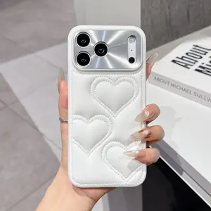 Shockproof Down Jacket Smartphone Case - First Choice Cellphone Casing, Protector Accessories for iPhone 17 Pro Max, 16, 15, 14, 13, 12, Simple Solid Color, Trendy Comprehensive Protective Cover