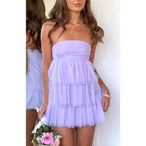 Birthday Girl Lilac Mini Party Dress