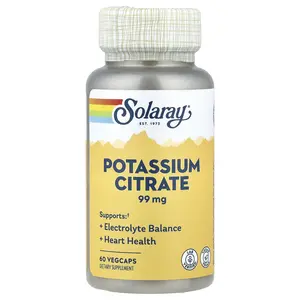 Solaray Potassium Citrate , 99 mg , 60 VegCaps