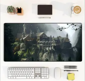 Rivendell Desk Mat, Lord of the Rings Desk Pad, Elvish Mouse Pad, LOTR Gaming Mouse Mat, Tolkien Deskpad, Rings of Power Playmat, LOTR Fan Gift, Desk Accessories
