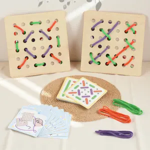 Wooden Early Education Toy Set, Hand-Eye Coordination Training, Focus & Reaction Speed, Montessori Parent-Child Interaction Stem Learning, Cooperative Play