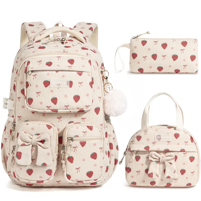 25 backpacks for elementary middle & high school kids Bansusu Black Backpack Girls, Bag Teen Girls Backpack Multi-Pocket Bookbags Padded shoulder straps / Breathable back panel / Adjustable straps / Breathable straps / Reflective shoulder straps Joyfulife Floral Backpack for Girls
