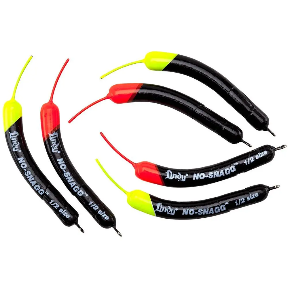 Banana-Shaped No-Snag Slip Sinkers, 6 Pack of Specialized Fishing Weights for Heavy Cover and Rocky Bottoms, Available in 1/2 oz & 3/4 oz, Snag-Free, Banana Shape, 6 Per Pack, Fishing Tackle, Specialized Sinker