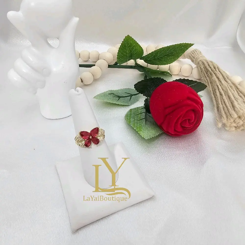 LaYaiBoutique #2054 Butterfly ring, 14k gold plated, high quality