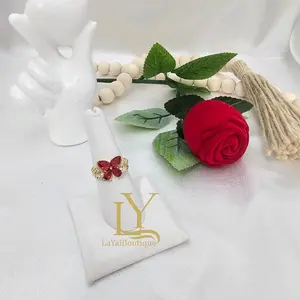 LaYaiBoutique #2054 Butterfly ring, 14k gold plated, high quality