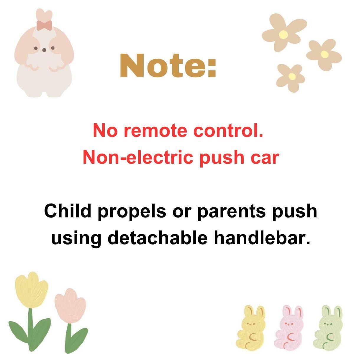 3 in 1 Ride on Push Car, Stroller Sliding Walking Car with Horn, Music, Light, Under Seat Storage, Parental Handle, Armrest Guardrails,Christmas Festival Gift Black Friday Cyber Monday