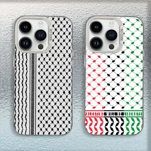 P-Palestine-S Hattah Keffiyeh Phone Case For iPhone 16,15,14,13,12,11,Mini,Pro,MAX White Matte Shockproof Cover Premium Phone Case deals for you