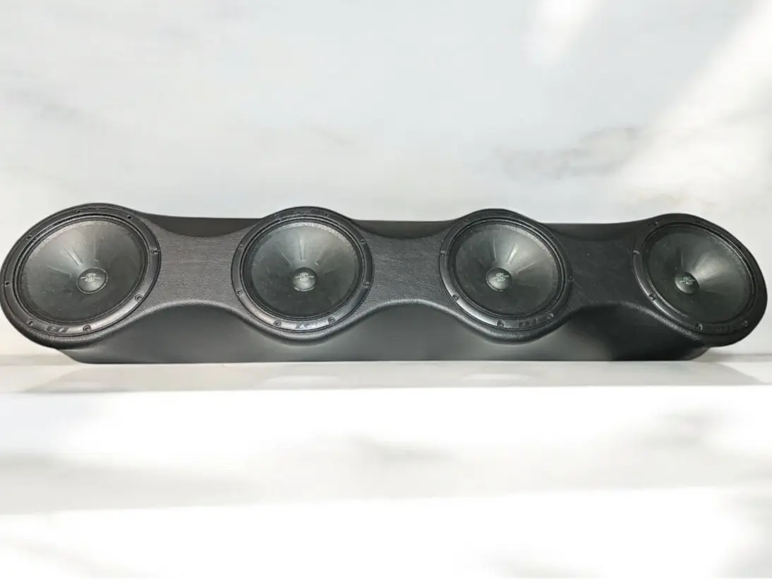 Universal Speaker Panel 4x6.5 ( Wood And Fabric ) Roof Rack x4