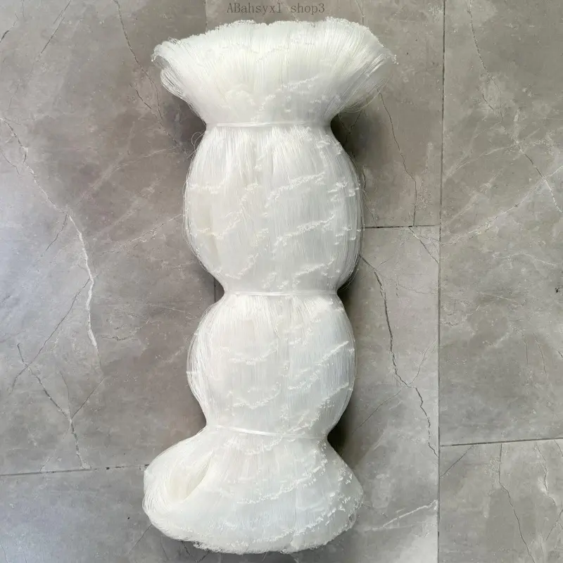 Silk Nets Fishing Net Gill Net semi-Finished Products 2"x2" Twine diam 0.38mmABahsyxl shop3