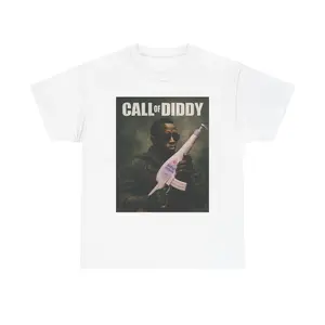 100% Cotton Call of Diddy - Funny Parody Gamer T-Shirt