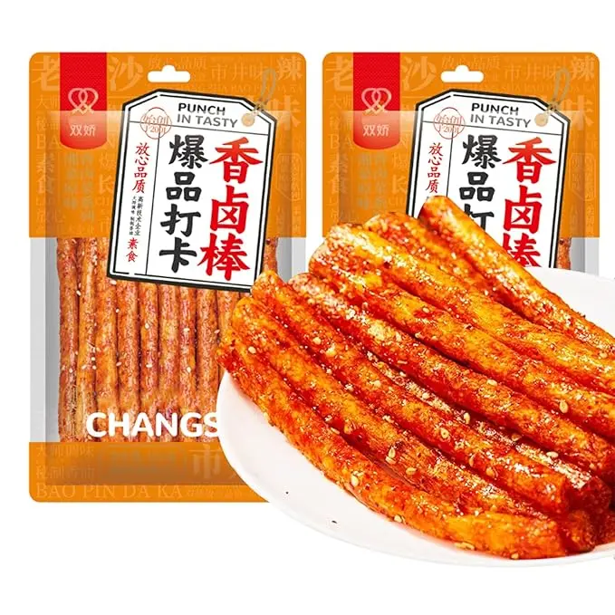 Mkostlich Latiao Spicy Snack, Latio Spicy Strip (3.8oz(Pack of 2), Savory Spciy-Sticks)