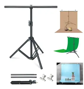 LINCO TableTop 2.2x2.6ft T Shape Photography Backdrop Background Support Stand